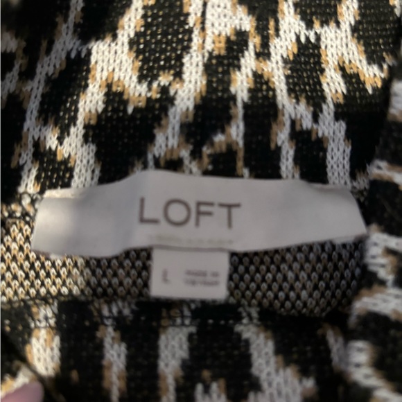 Loft, size large, animal print sweater - Picture 2 of 2